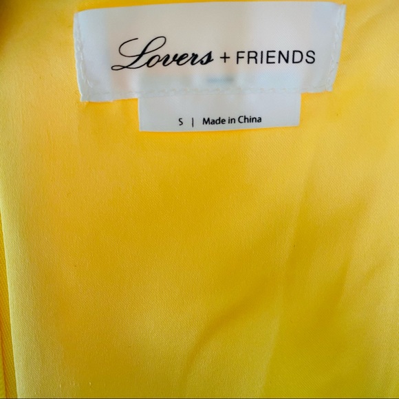 Lovers & Lemons Teddy Mini dress in Lemon Yellow Size Small - Picture 7 of 9